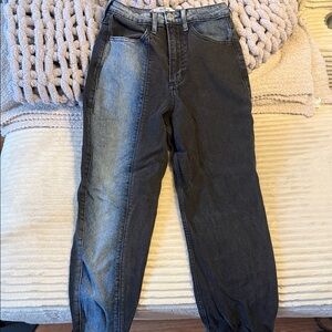 Hollister Two Toned Mom jeans